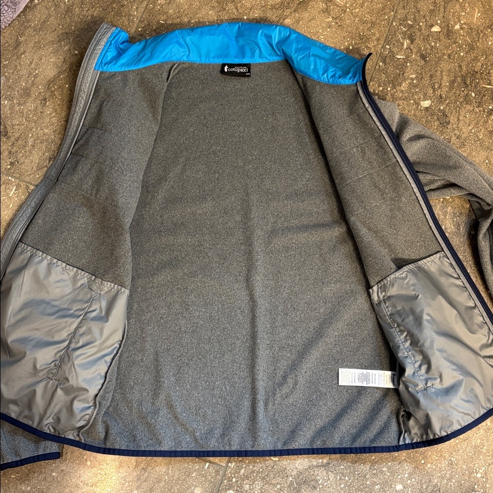 Cotopaxi Gray Fleece Jacket, Pool Party blue color way, M - Picture 8 of 10